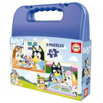 Bluey Valise 2 Puzzles 48 pi&egrave;ces