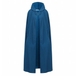 Talvine Maxi kapuutsiga villane mantel, keskaegne vintage, ka&scaron;miirist sall, lahtine pika kapuutsiga kuub, pikk villane jope L sinine