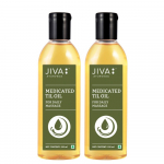 Jiva Medicated Til Oil, Relieves Joint And Muscle Pain, Stiffness And Tremors, 120 ml X Pack of 2