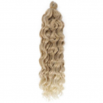 Juuksepikendused Heegeldatud punutised S&uuml;nteetilised Juuksed Afro Curl Hawaii Ombre Lokkis Blond Water Wave Pats Naistele 4Pcs/Lot-18inches