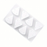 8 Juustu Silikoonist Mousse Vormi J&auml;&auml;tisevormid K&uuml;psetusvormid Silikoonist Koogivormid valge