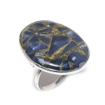 Copper Sodalite Handmade 925 Sterling Silver Jewelry Ring Size 9 i3r14