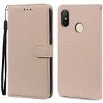 Mi A2 Lite &uuml;mbris Xiaomi Mi A2 Lite &uuml;mbrisele Fundas nahast klapp&uuml;mbris Xiaomi Mi A2 jaoks rahakotiga &uuml;mbris MiA2 Mi6X Mi 6X kate Coque Mi A2 Lite beež