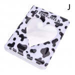 Cartoon Star Chasing Album Card Collection Book Round Hollow Photo Mini album 8.7x2.5x10cm punane