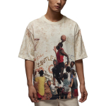 Jordan 85 Air Muster Trendikas &Uuml;mmarguse Kaelusega Pullover L&uuml;hikeste Varrukatega T-s&auml;rk Meeste T-s&auml;rgid Purjekas Legendaarne-Helepruun Kivist Punane HJ2363-133 S beige