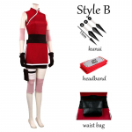 Anime Haruno Sakura Cosplay Kost&uuml;&uuml;m Naiste Outfit Halloweeni karnevalikost&uuml;&uuml;mid S
