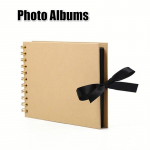 1 tk Fotoalbumid K&uuml;lalisteraamatu Paber DIY K&auml;sit&ouml;&ouml;album K&uuml;lalisteraamat Pildialbum Pulma-aastap&auml;eva Kingitused M&auml;lestusraamatud must