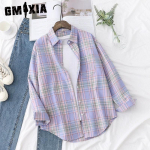 GMXIA naiste vabaaja pikkade varrukatega POLO kaelusega pluusid ja s&auml;rgid S