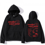 Sabrina-Carpenter E-kirjad, mida ma ei saa saata Kapuutsid Vabaaja Graafilise tr&uuml;kiga Kapuutsiga dressipluusid Moletom Unisex Naised Mehed Pealsed S
