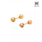 Kuld N 14K Lihtne Kuldne Pall 3mm Augustamine yellow gold