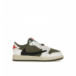 Travis Scott x Air Jordan 1 Retro Low OG SP PS Reverse Olive / Medium Olive Laste tossud Roheline Must Purjepaber DO5442-200 28