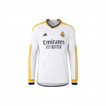 Adidas Real Madrid triibuline kirjatr&uuml;kiga pikkade varrukatega jalgpallis&auml;rk meeste topid Valge IB0018 XXL