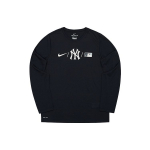 Nike Sviiter X MLB Koost&ouml;&ouml; New York Yankees T&auml;helogo Prindiga Kiiresti Kuivav Pikkade Varrukatega Laste Topp Must 3Z3B7SAWA-NYY XL