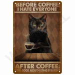 Magamistoa metallist sildid Retro metallist plaadid Plakatid Seinakunst Mural Vanaaegne Toa kaunistus Kodu dekoor Elemendid Plekist sildid Esteetiline Mehed 20x30cm