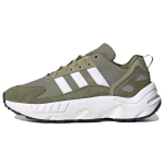 Adidas Originals ZX 22 Boost Mugav kangas libisemiskindel kulumiskindel hingav madala s&auml;&auml;rega jooksujalatsid Unisex toss Armee-roheline GX2040 36