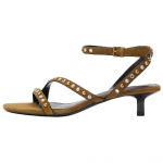 Zara Lamba Nahast Mitmek&uuml;lgsed Retro &Uuml;he Rihmaga Sandaalid 4Cm Naiste Sandaalid Oliiviroheline 1346610517 36