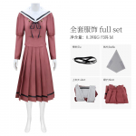 Anime L&otilde;hnav lill &otilde;itseb v&auml;&auml;rikalt Waguri Kaoruko Cosplay kost&uuml;&uuml;m Jk &uuml;htne Karneval Naiste vabaaja Halloweeni komplekt S 40-45kg beež