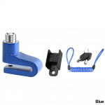 Vargusvastane lukk Elektriline rolleri ketaspidurilukk terastraadiga jalgratas Maastikujalgratas Mootorratta ketaslukk Ohutus Varguskaitse sinine