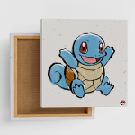 Pokemoni kunst 30cm x [Art Deli] Paneel, Pintsliga joonistatud Squirtle, 30cm, Keskmine, POKE-2407-04