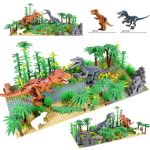 Troopiline vihmamets Juuraaja dinosaurusmaailma komplekt ehitusklotsid Stegosaurus Sterrholophus Marsh Rex mini liigutatavad figuurid m&auml;nguasjad