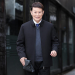 Men's 3-in-1 Winter Cotton Jacket with Detachable Faux Mink Lining M