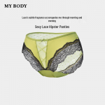 mybody Women's Sexy Lace Low-Rise Briefs M