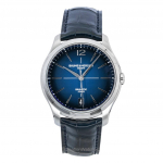 Baume & Mercier Clifton Nahkrihm Sinine sihver Automaatne M0A10771 Meeste k&auml;ekell sinine