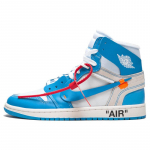Air Jordan 1 Retro High OG X OFF-WHITE UNC Jordan AQ0818-148 37.5
