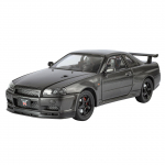 1/24 Nissan GTR R34 Skyline S&uuml;sinikkiust Versioon Sportauto Sulamist Metallist Valatud Mudelauto Heli ja Valgusega Laste M&auml;nguauto Kingitused must