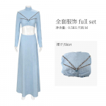 Padme Cosplay Amidala Kost&uuml;&uuml;m Sinine Kleit Film Kosmoselahing Rollim&auml;ng Maskeerimisriided Kost&uuml;&uuml;mid Halloweeni Karnevali Peokost&uuml;&uuml;m S punane