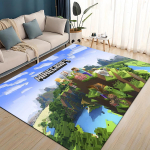 3D Minu Maailma Ehitusm&auml;ng Multikas Vaip Vaip Elutuppa Magamistuppa Kodu Diivani Kaunistus, Laste M&auml;ngimine Libisemisvastane P&otilde;randamatt 60x90cm( 23x35in )