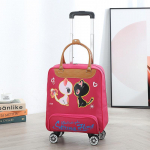 Universaalne ratastega kott-k&auml;ru: Suure Mahutavusega, Kerge, Korea Stiilis K&auml;ekott Meestele ja Naistele Small 4-Wheel