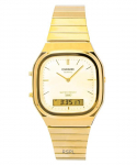 Casio Vintage Analoog-Digitaalne Kuldne Toon Roostevaba Teras Kuldne Tihvtikell Kvarts AQ-240EG-9A Unisex Kell kuld