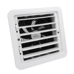Matkaauto k&uuml;lgventilaator 12V 5W Manuaalse reguleerimisega k&uuml;lgventileeriv v&auml;ljat&otilde;mbeventilaator matkaauto haagissuvila paadi jahi jaoks Valge
