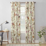 Lilled Lehed Liblik Retro Aknakardinad elutuppa Luksuslik Magamistoakardin K&ouml;&ouml;girulookardin Kardinad 135W x 60H(cm) x1