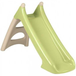 Smoby Life 7600820629 Toboggan Enfant XS Beige et Vert - Surface de Glissement 90 cm - Marches antid&eacute;rapantes - Prise d'eau Cascade roheline