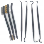 Mitmeotstarbelised autode detailide puhastust&ouml;&ouml;riistade tarvikud Traatharjad ja 4 nailonist kirka ja harja komplekt, 3 kahe otsaga viimistletud 4Pcs