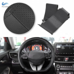 Must autotarvikud perforeeritud nahast salongi roolikatte trimm Hyundai i30 2017 2018 Elantra jaoks