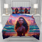 Moana sarja 3D tekikott meestele naistele/lastele KID Prinditud Disney multifilm Voodipesukomplekt Tekk Voodi Pehme 135x200cm 3pcs