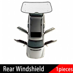 Auto t&auml;ielikud p&auml;ikesesirmide katted Volkswagen VW Transporter Caravelle Multivan Doubleback T6 LWB 2015~2024 jaoks Auto p&auml;ikesesirmi tarvikud Rear Windshield