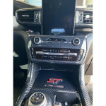 Carbon fiber color Radio Panel Automatic Climate AC Heater Temperature Control Trim for Ford Explorer