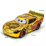 Disney Pixar Autod Blits McQueen Kuldne H&otilde;bedane McQueen Cruz Must Mater Carla Veloso metallist valatud m&auml;nguauto laste kingitus yellow