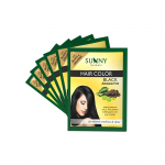 Sunny Herbals Must juuksev&auml;rv 20G X 6 pakki | Henna Amla Shikakai Bhringraj | Amoniaagi- ja silikoonivaba | Kauap&uuml;siv v&auml;rv juurest tipuni