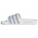 Adidas Originals ADILETTE Komposiitp&otilde;hjaga Kristallikujuline Libisemisvastane Klapp-Sandaalid Naiste Valge EE4810 35⅔