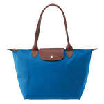 Longchamp Le Pliage 28 pikkade sangadega l&otilde;uendi ja nahast kott naistele kott kobalt-sinine 2605089P78 Basic Set (Bag)