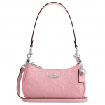 Coach Teri 20 S&uuml;damikuga Ripats Eemaldatav Pikk Ja L&uuml;hike &Otilde;larihm T&otilde;mblukuga Sulgemine V&auml;rviline Lakknahast Crossbody &Otilde;lakott Mini CCZ29-SVPK Basic Set (Bag+Dust Bag)