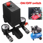 220V/380V Juhtimisl&uuml;liti 0-180 Psi 3500L/min R&otilde;hu&otilde;hupumba Juhtimisklapp 7.25-125 PSI + Manomeeter Regulaator T&ouml;&ouml;kohustusega &Otilde;hukompressori Pump 220V
