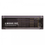 Tombow Premium 2B MONO 100 Structure koos joonestamiseks ja 1 pliiatsiga, (K&otilde;rge tihedusega &uuml;lipeened osakesed), Joonis, Tosin, MONO-1002B