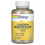 Solaray Kaltsiumbisgl&uuml;tsinaat D3-vitamiin 1000mg VegCaps 120 tk 120 pcs - 1 ea