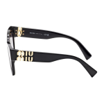 Miu Miu kassipilkuga p&auml;ikeseprillid nikerdatud sangadega Naiste p&auml;ikeseprillid Must 0MU01YS80565977824181AB5D1 Box+Shopping Bag